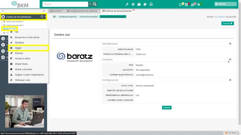 Añadir documento a BKM