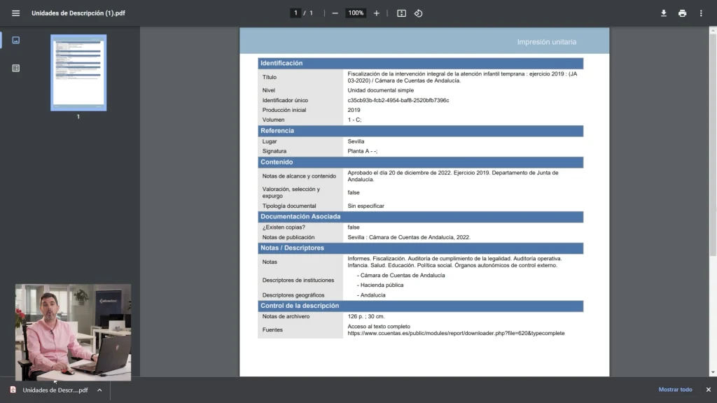 PDF en navegador